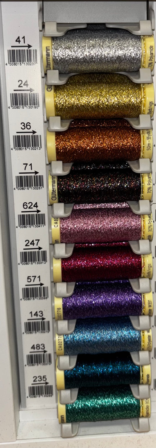 Gutterman Metallic Effect Thread - 50m