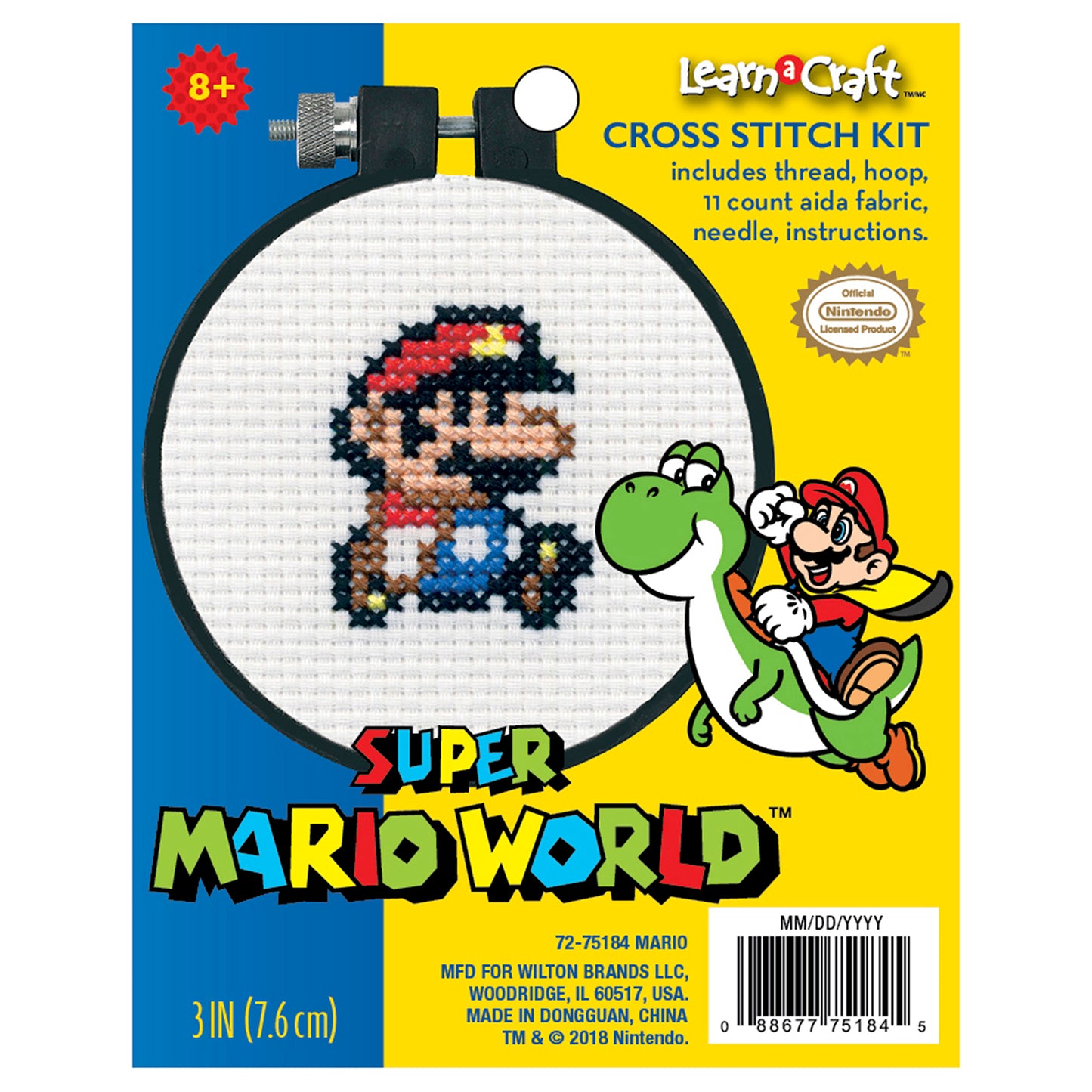 Counted Cross Stitch Kit: Mario