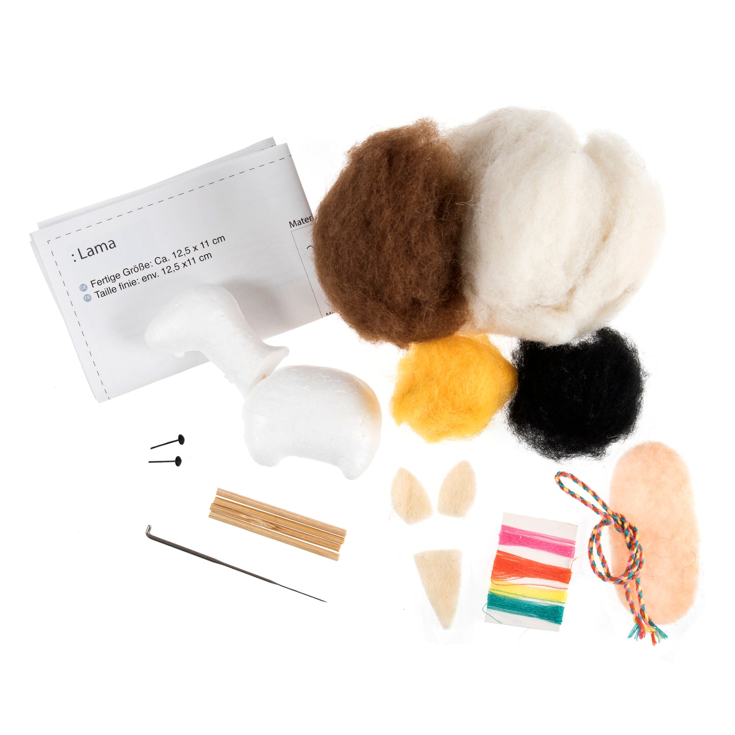 Needle Felting Llama Kit