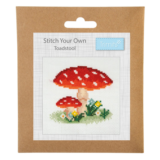 Counted Cross Stitch Kit: Mini: Toadstool