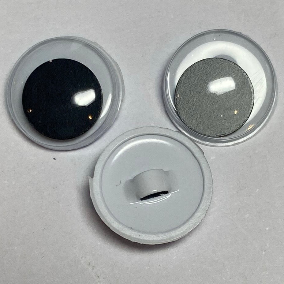 Sew in Googly Eyes - 12mm (pair)