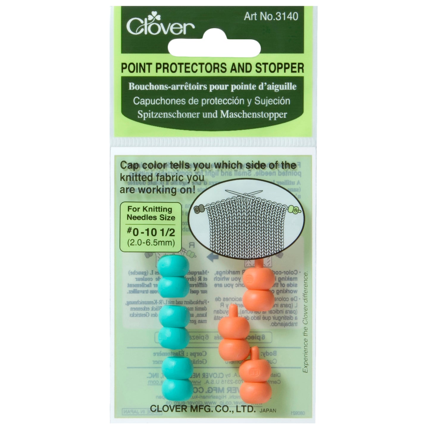 Clover Point Protectors and Stoppers (Fits size 2.0m - 6.5mm)