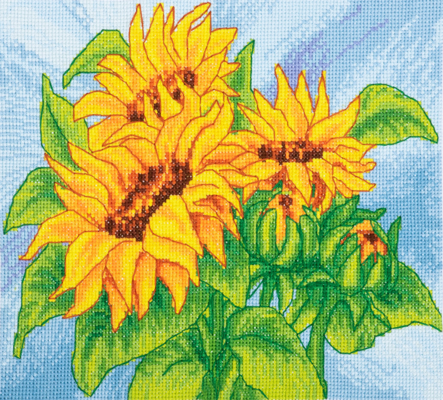 Counted Cross Stitch Kit: Large: Sunflowers