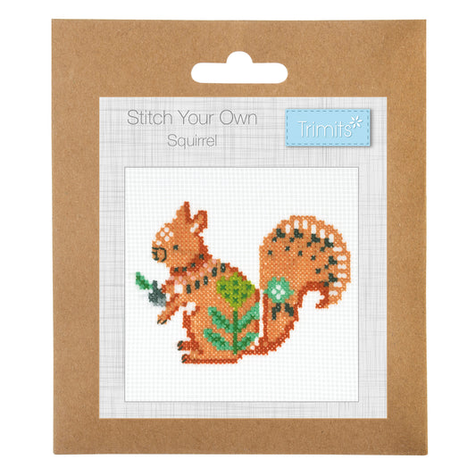 Counted Cross Stitch Kit: Mini: Squirrel