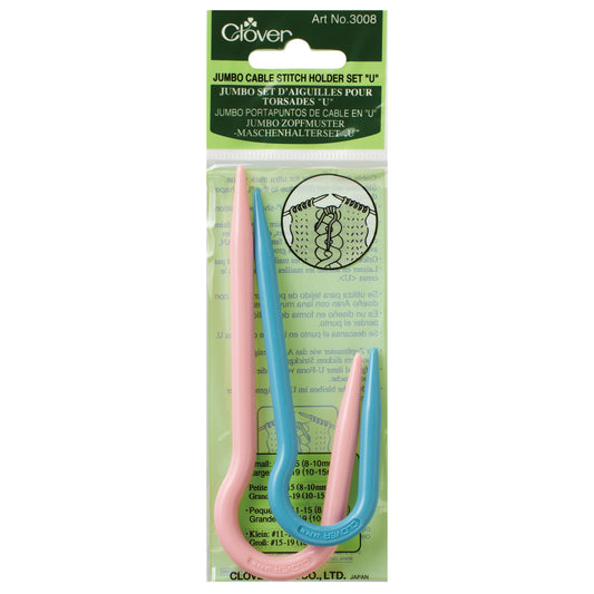 Clover Jumbo Cable Stitch Holder Set