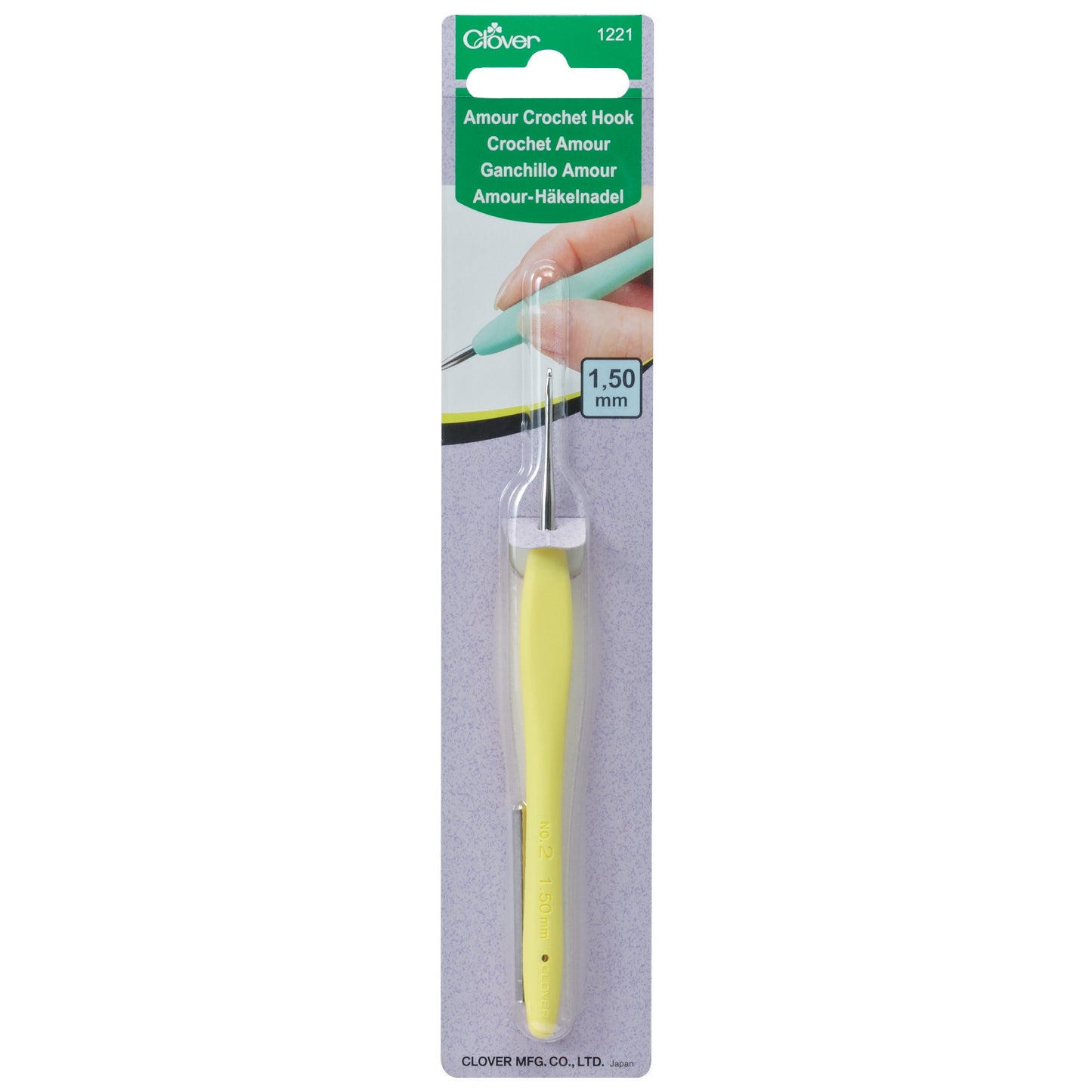 Clover Crochet Hooks: Amour (0.6mm to 1.75mm)