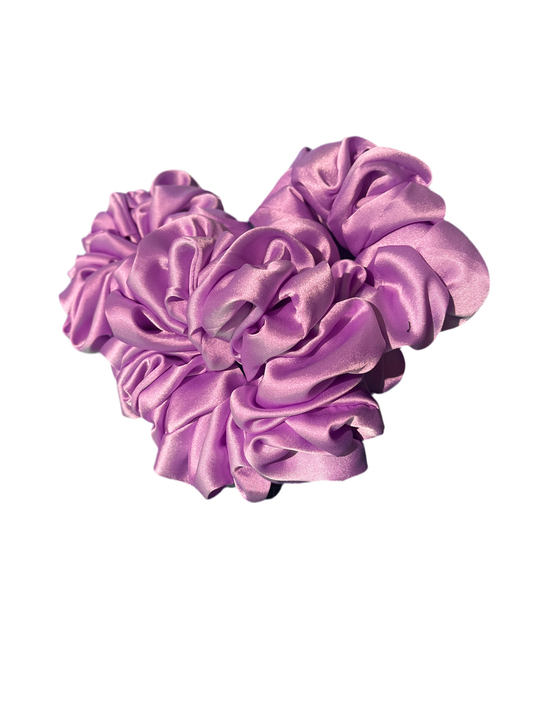 Purple Satin XL Scrunchie