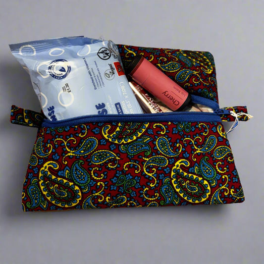 Make up bag - Paisley Pink