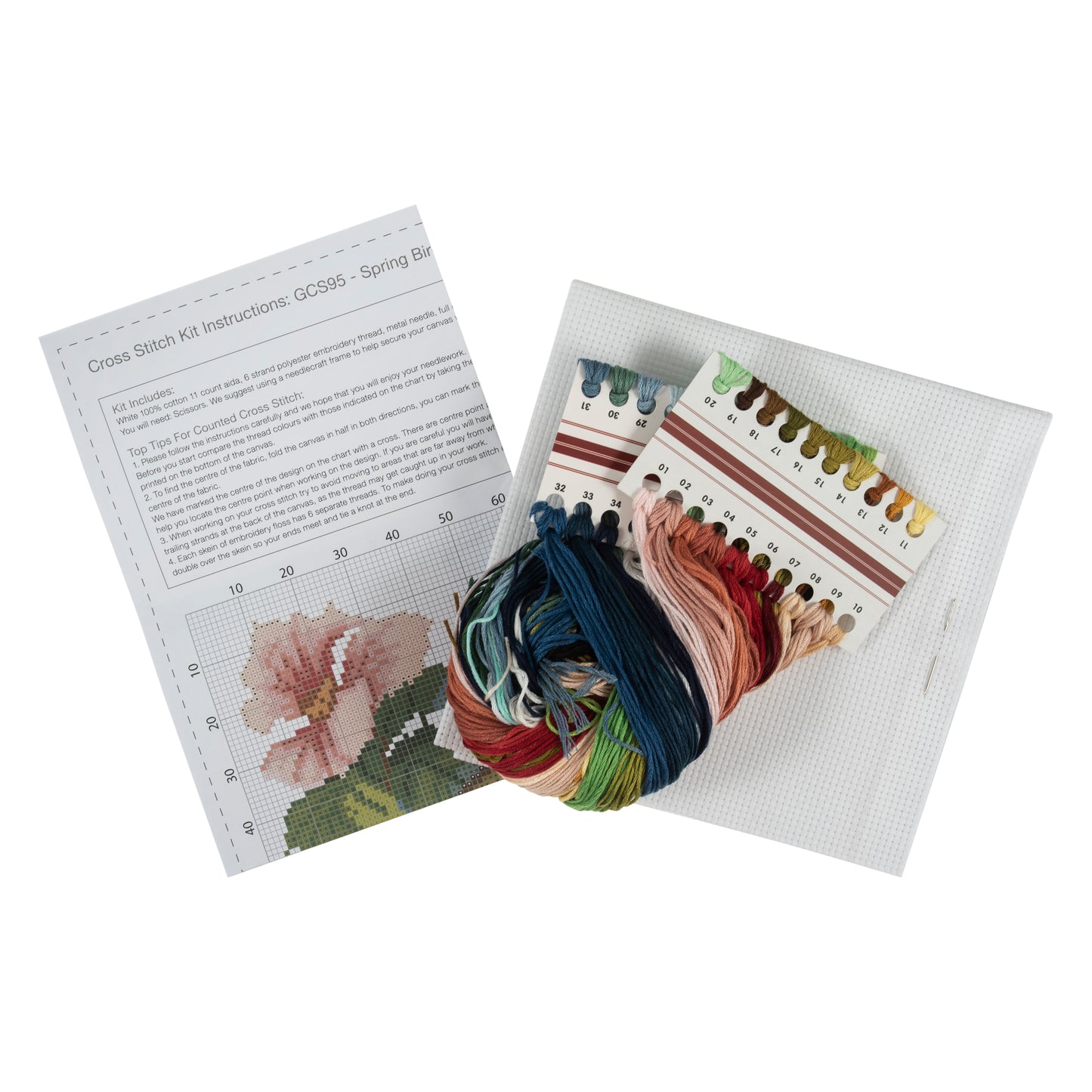 Counted Cross Stitch Kit Spring Bird