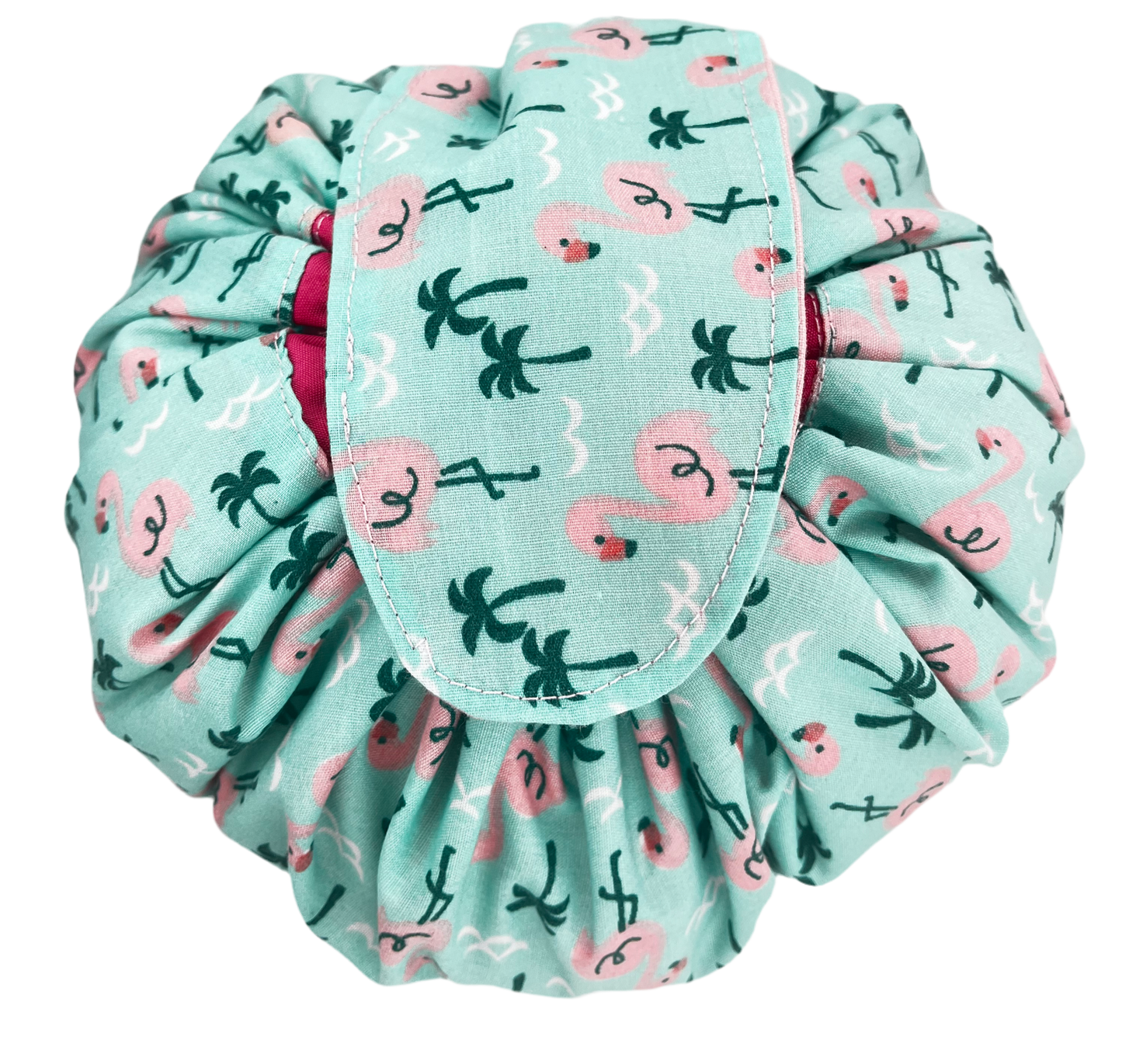 Flamingo drawstring pouch