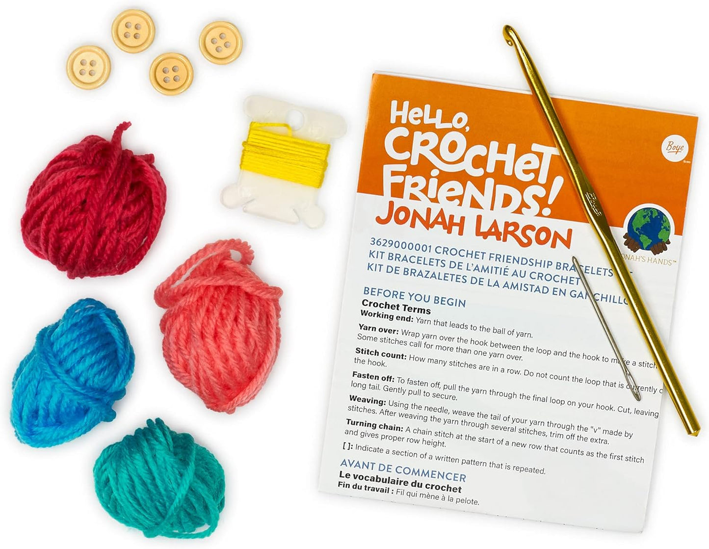 Crochet Kit: Friendship Bracelet for beginners