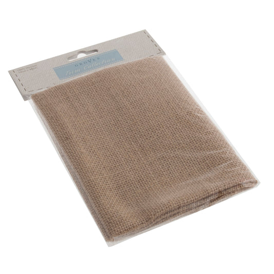 Groves Craft Fabric: Natural Hessian: 54 x 45cm: 1 Piece