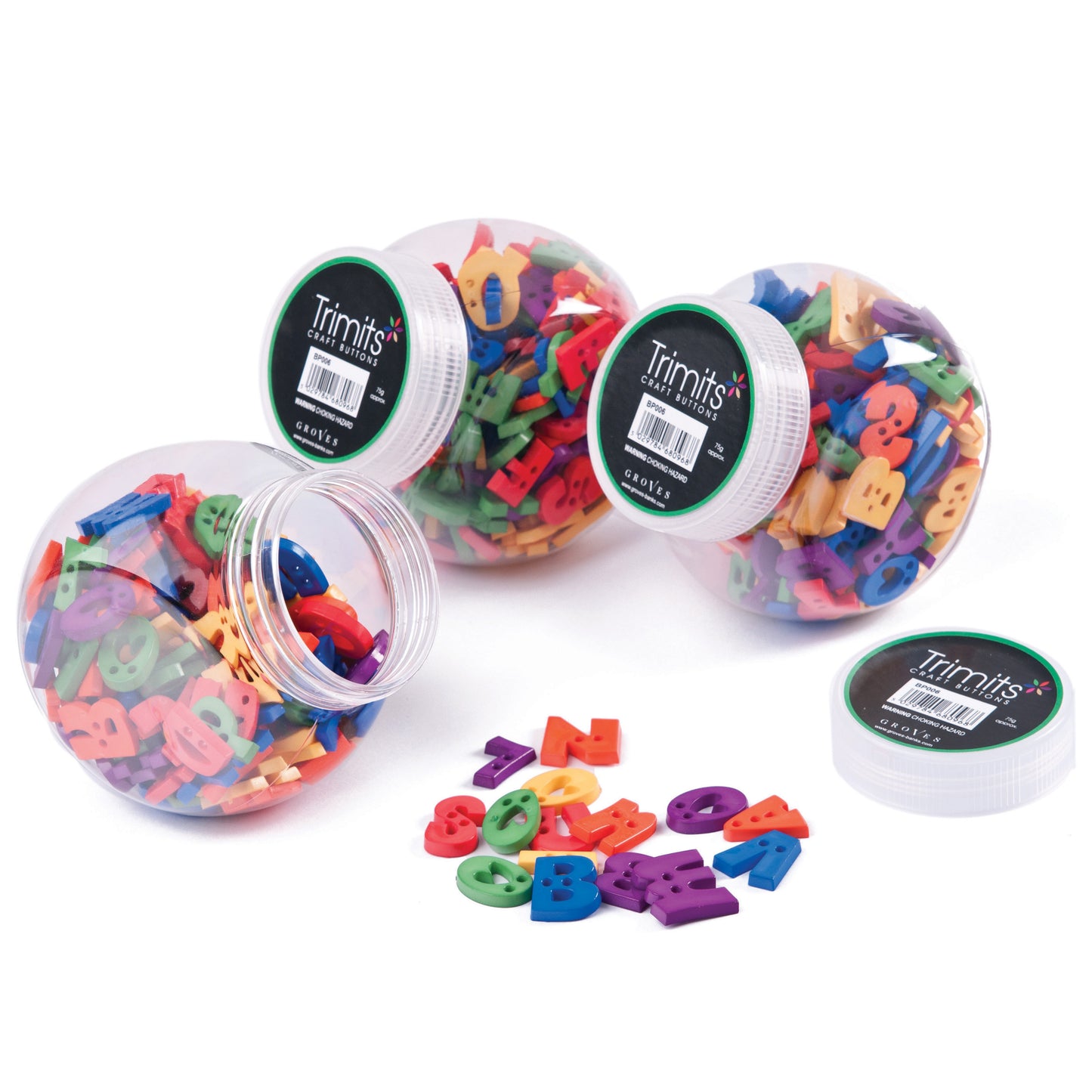 Trimits Buttons - Assorted Letters