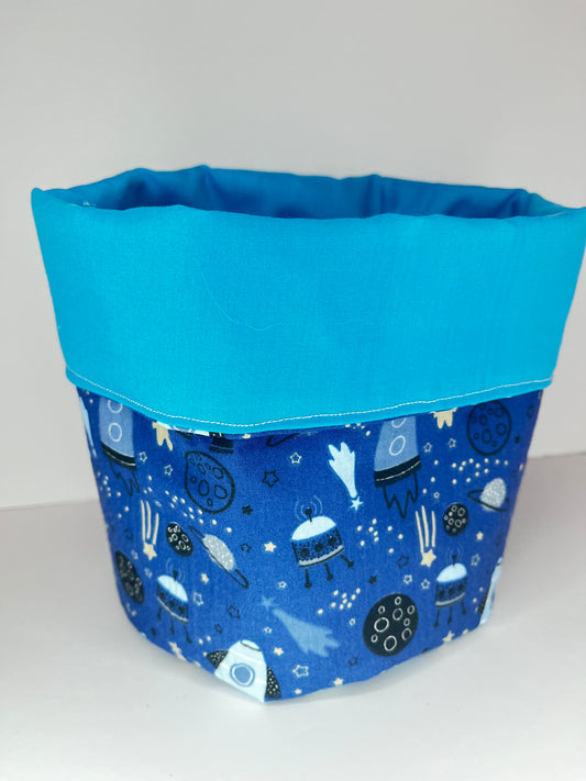 Space blue reversible basket