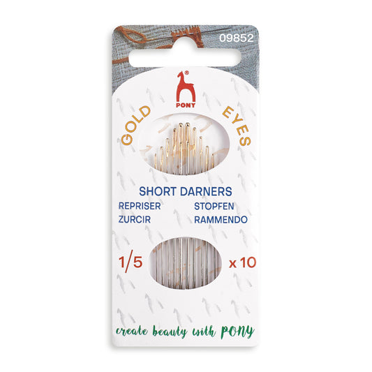 Pony Short Darner Needles - Size 1-5