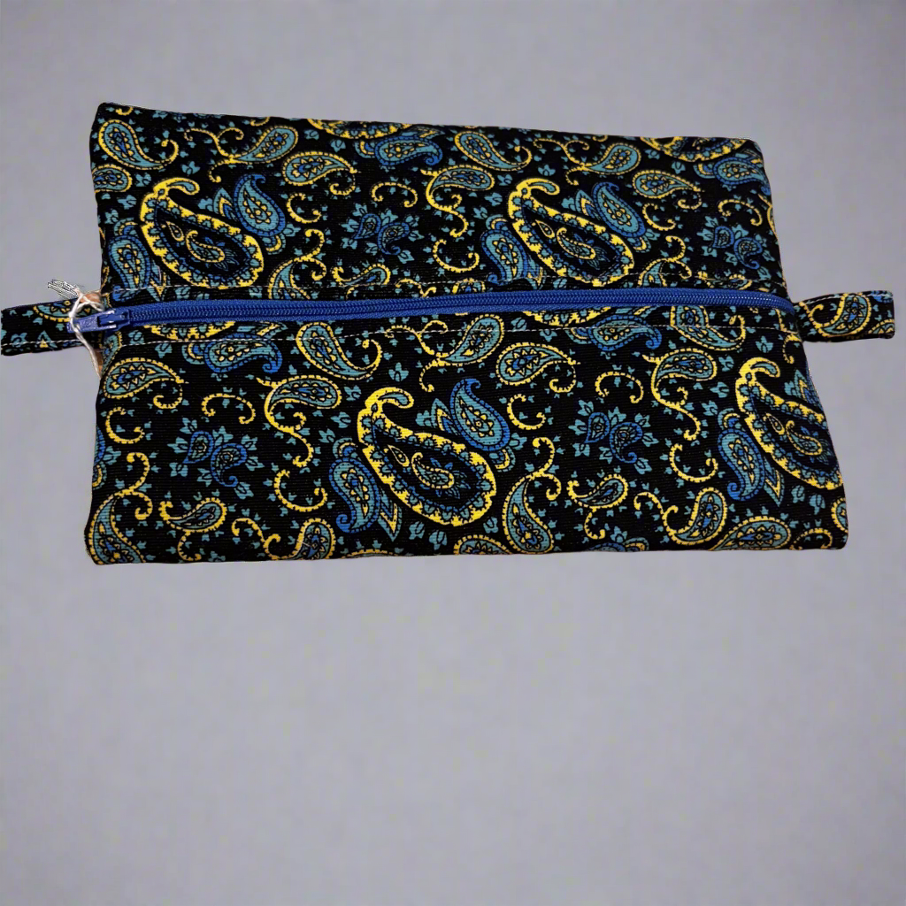 Make up Bag - Paisley Blue