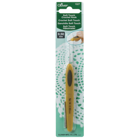 Clover Crochet Hook: Soft Touch: (0.5mm to 1.75mm)