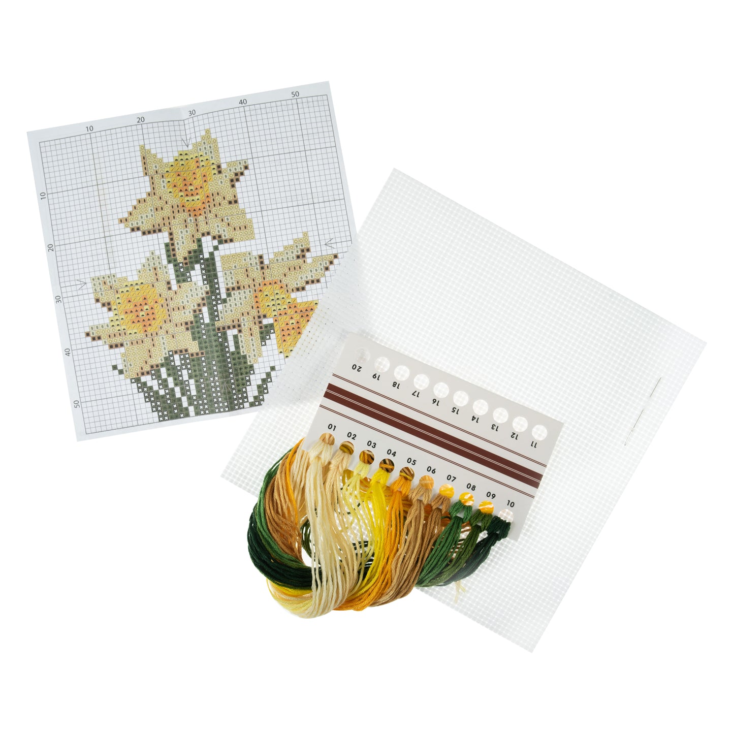 Counted Cross Stitch Kit: Mini: Daffodil