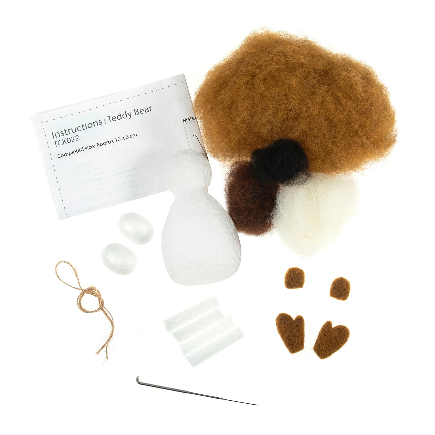 Needle Felting Teddy Bear Kit