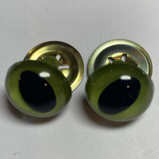 Green Cat Safety Eye and Washer - 19mm (pair)