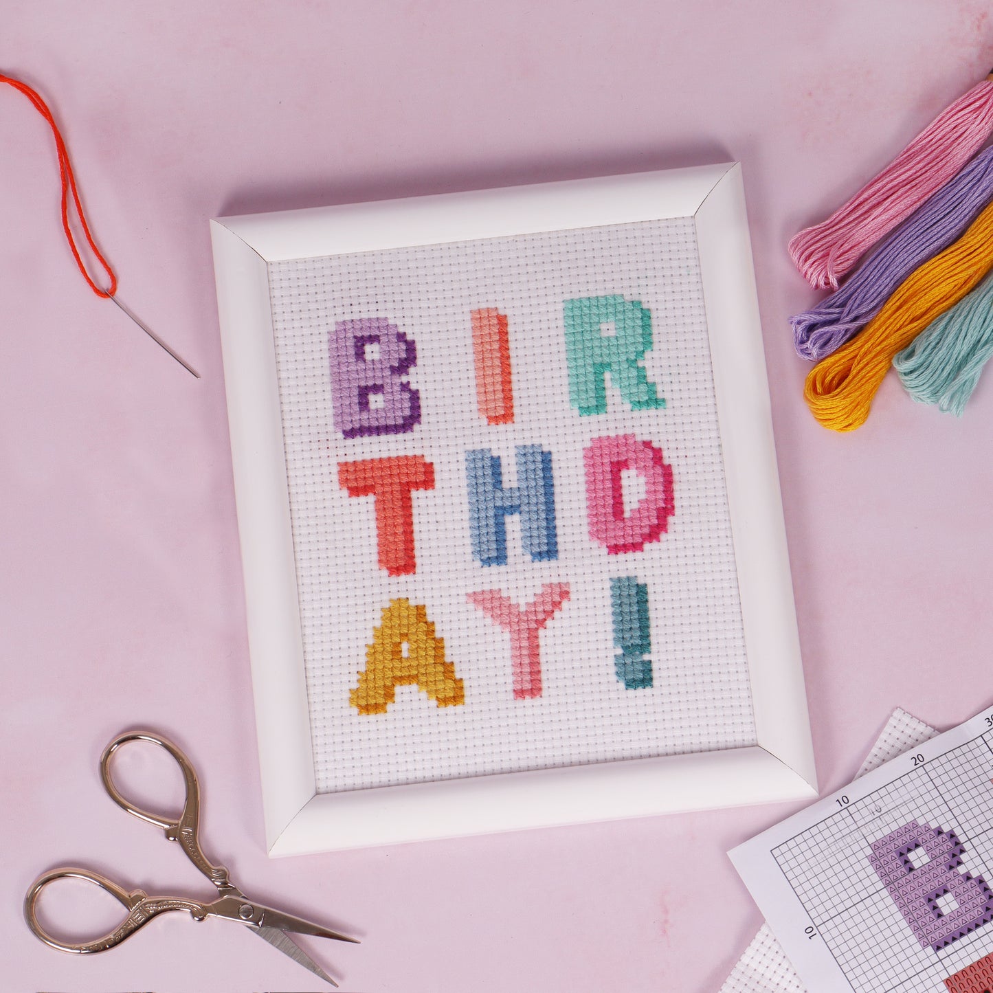 Counted Cross Stitch Kit: Mini: Birthday