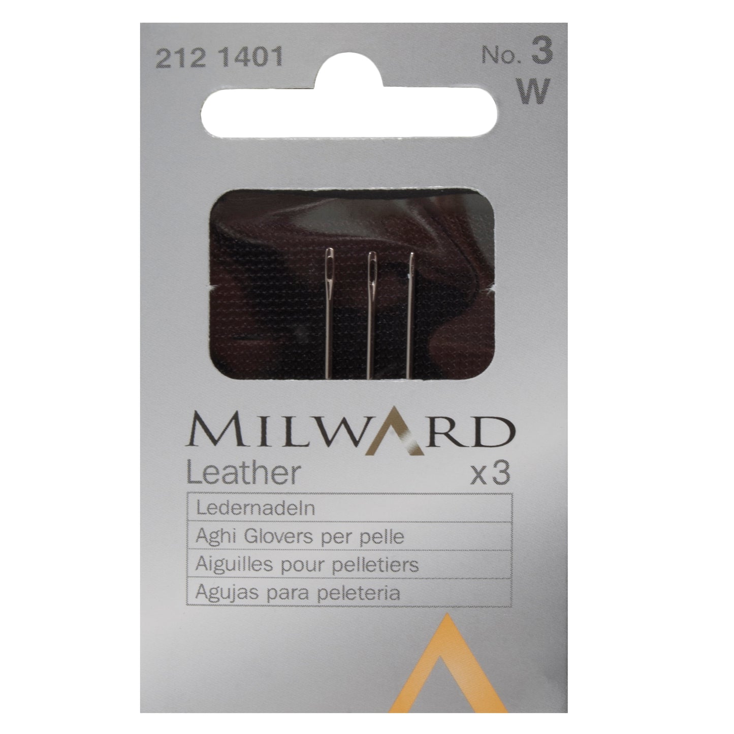 Milward Leather Needles - No. 3