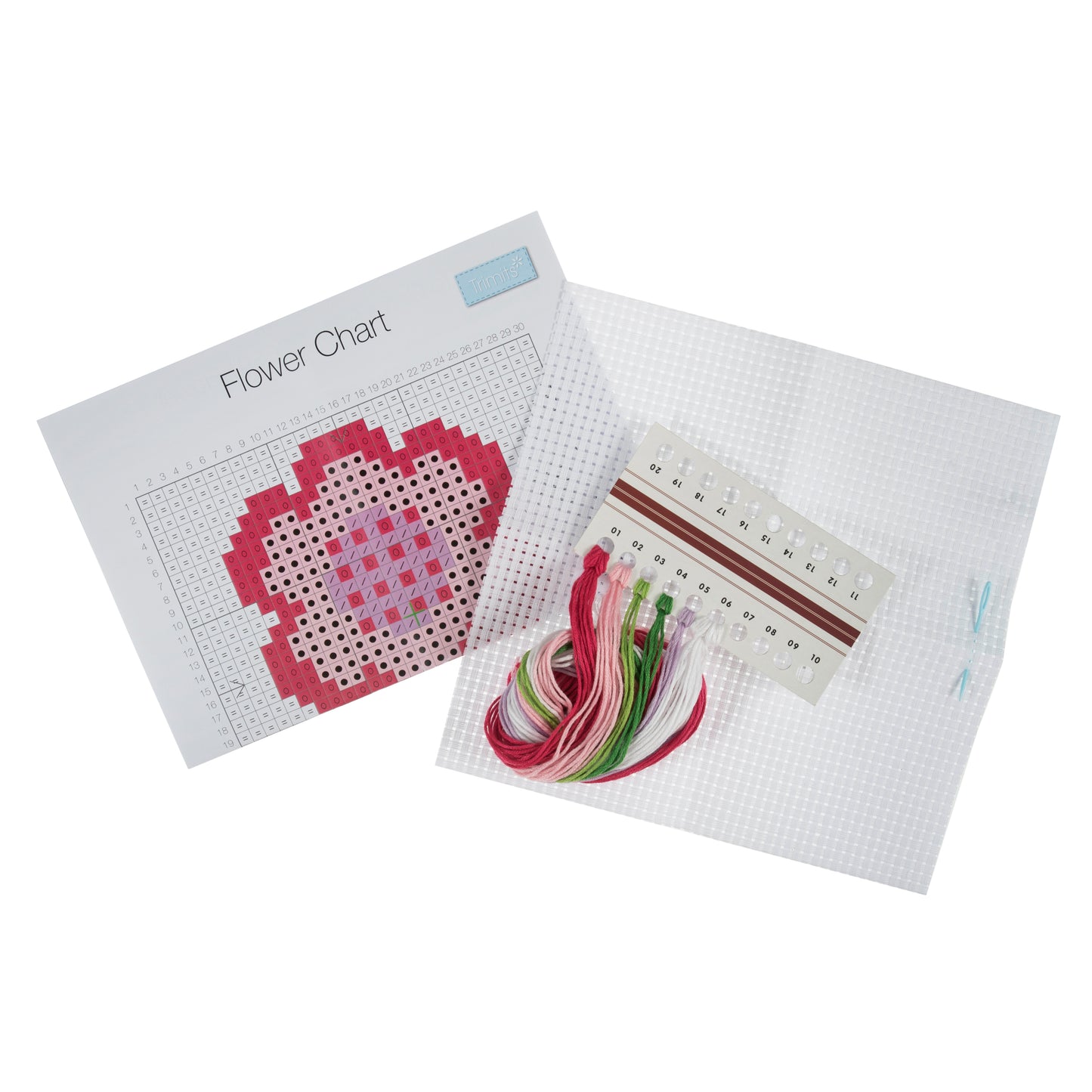 Counted Cross Stitch Kit: Flower