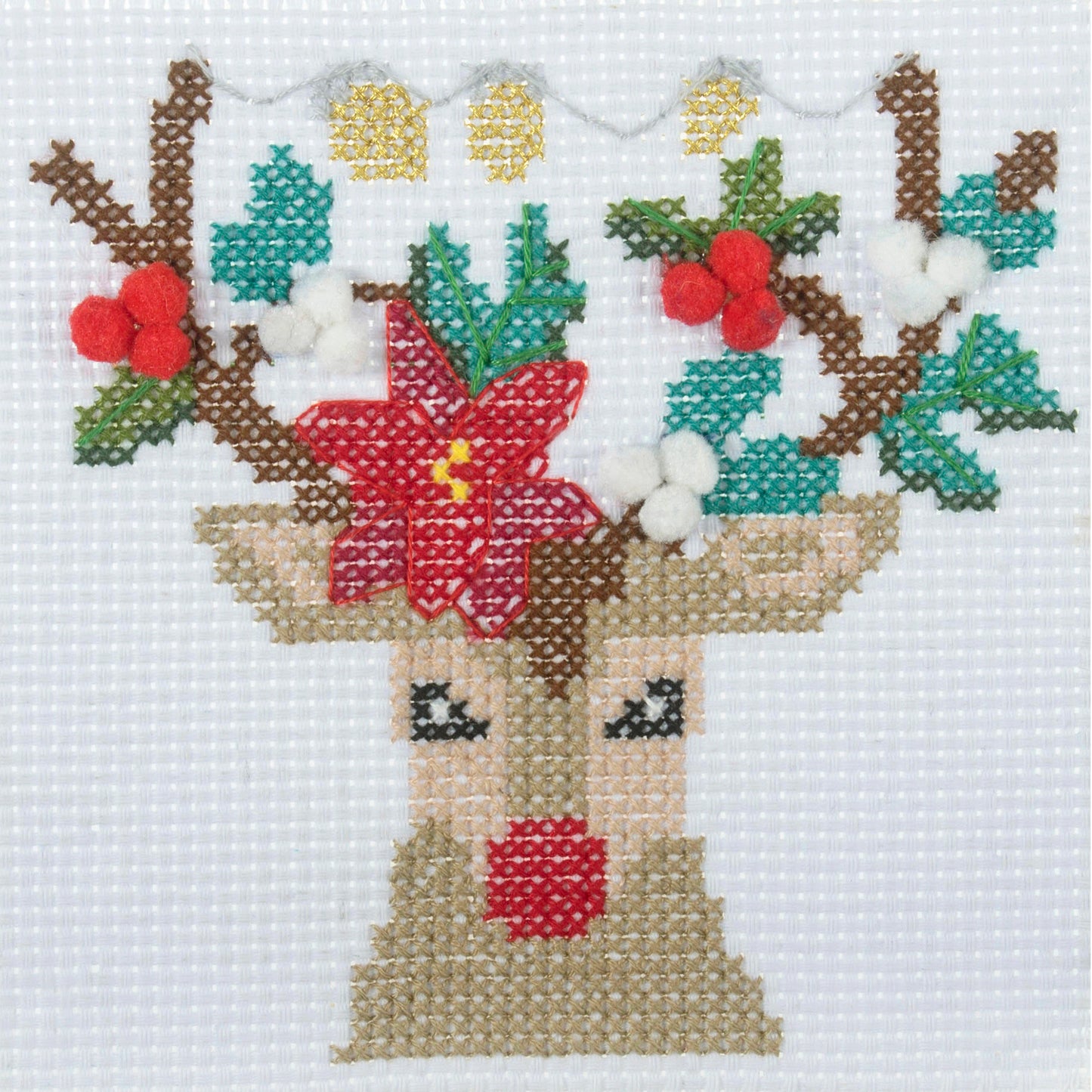 Counted Cross Stitch Kit: Mini: Christmas: Reindeer