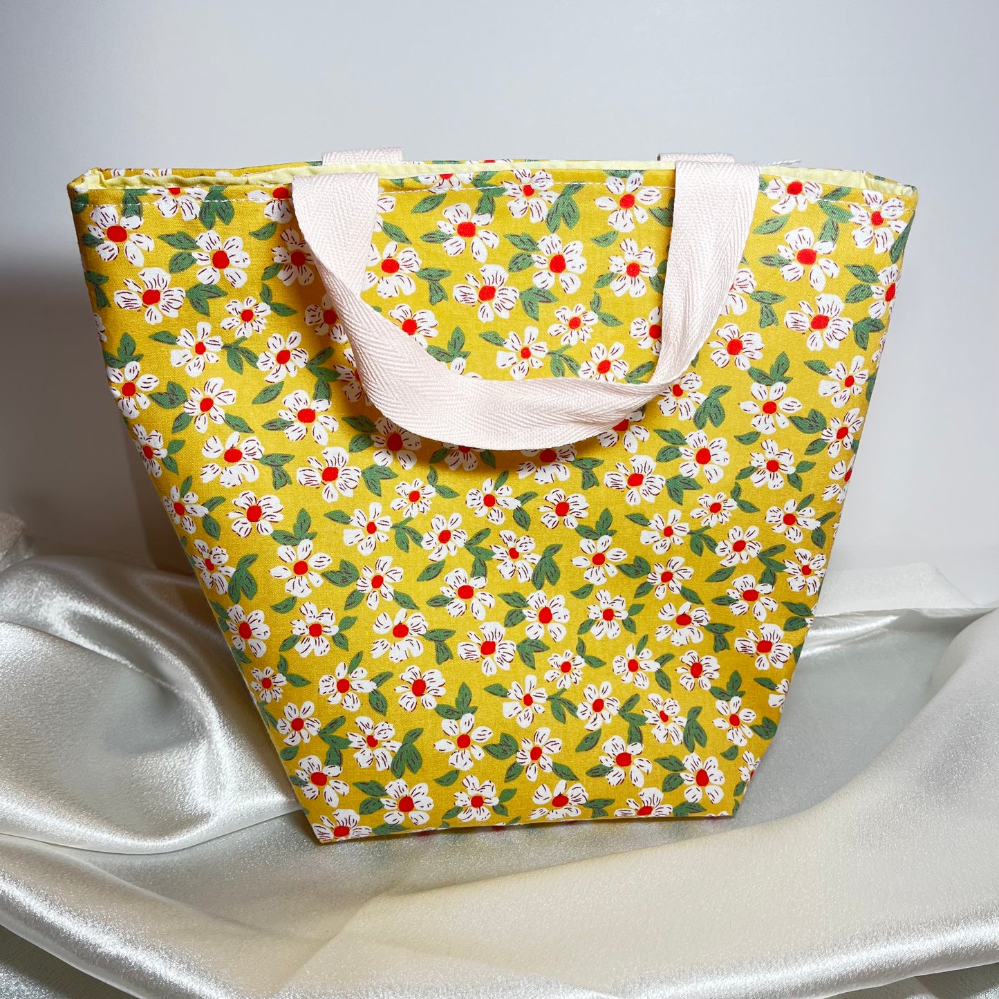 Yellow floral mini bag