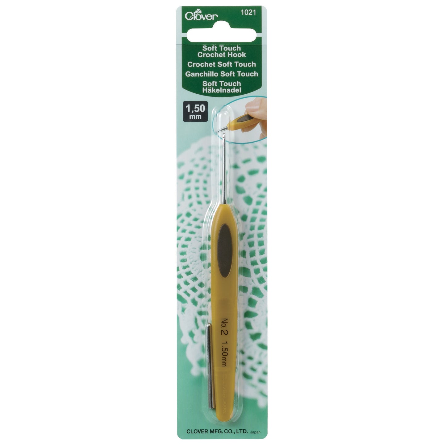 Clover Crochet Hook: Soft Touch: (0.5mm to 1.75mm)