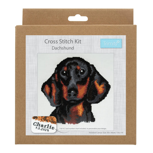 Cross Stitch Kit: Large: Dachshund