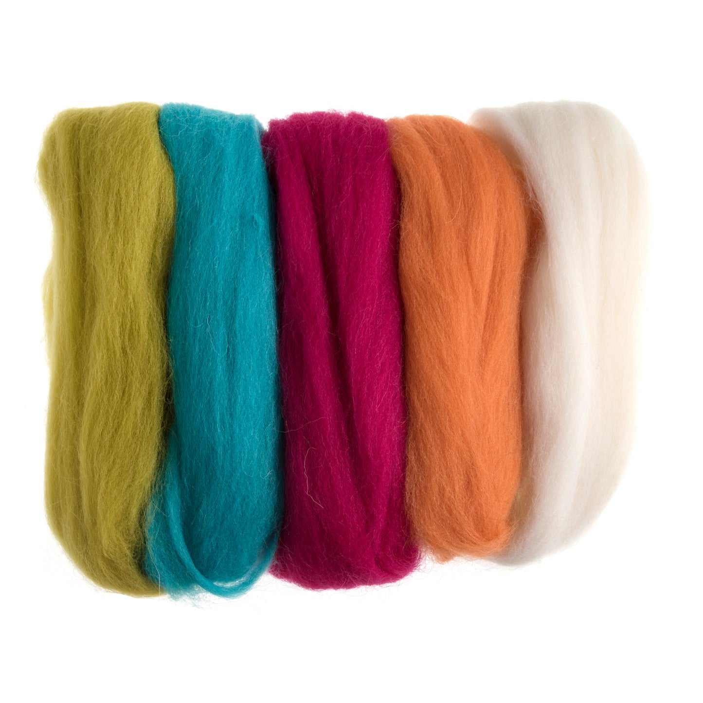 Natural Wool Roving 50g - (assorted colours)