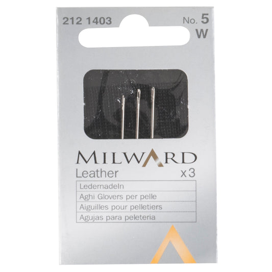 Milward Leather Needles - No. 5