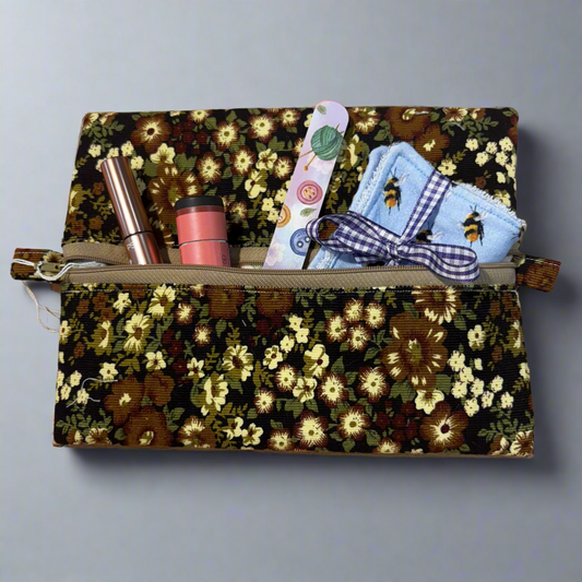 Make up bag - Vintage Brown