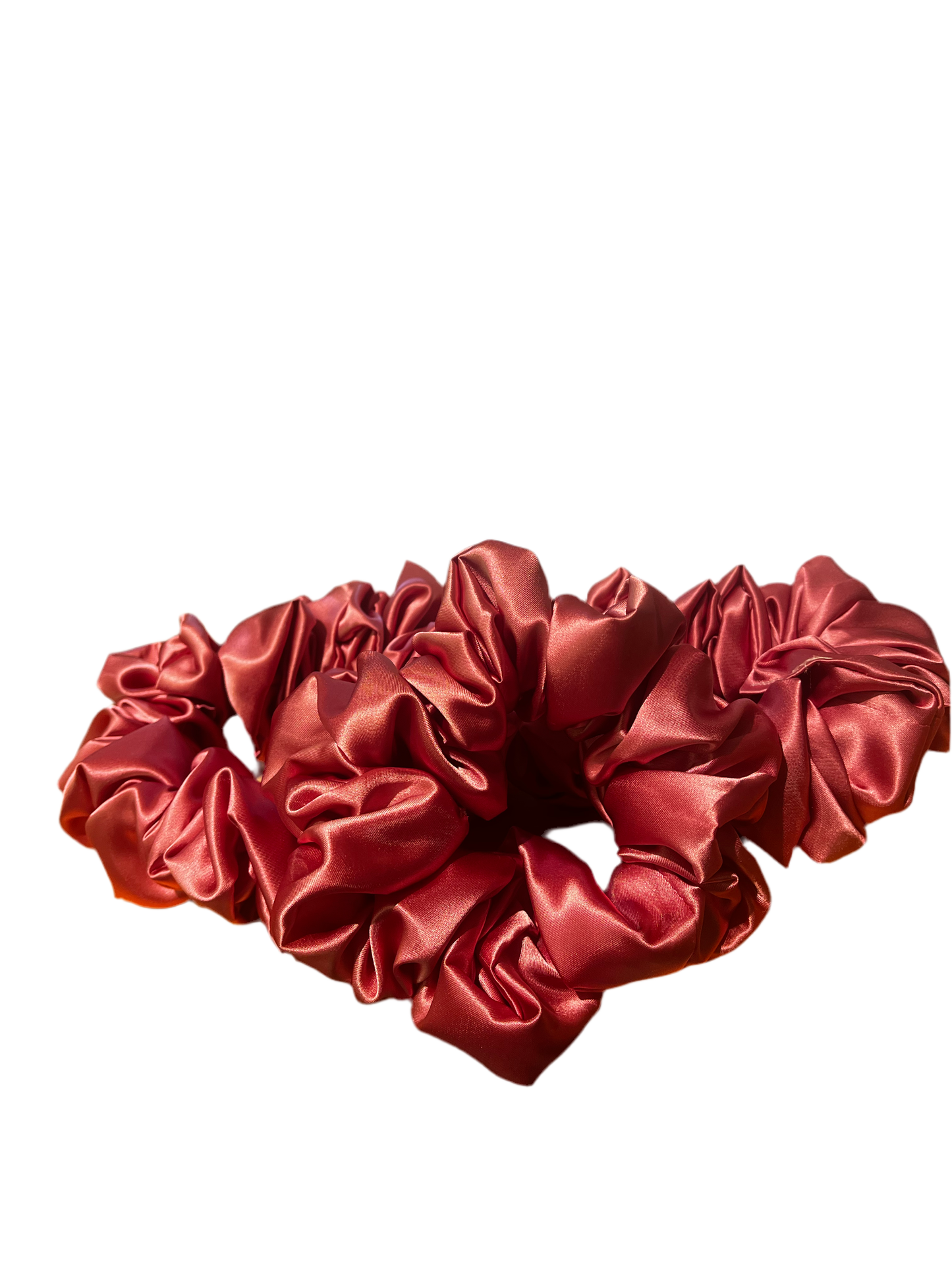 Pink Satin XL Scrunchie