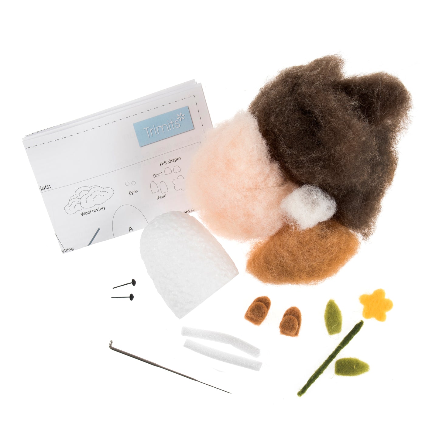 Needle Felting Hedgehog Kit