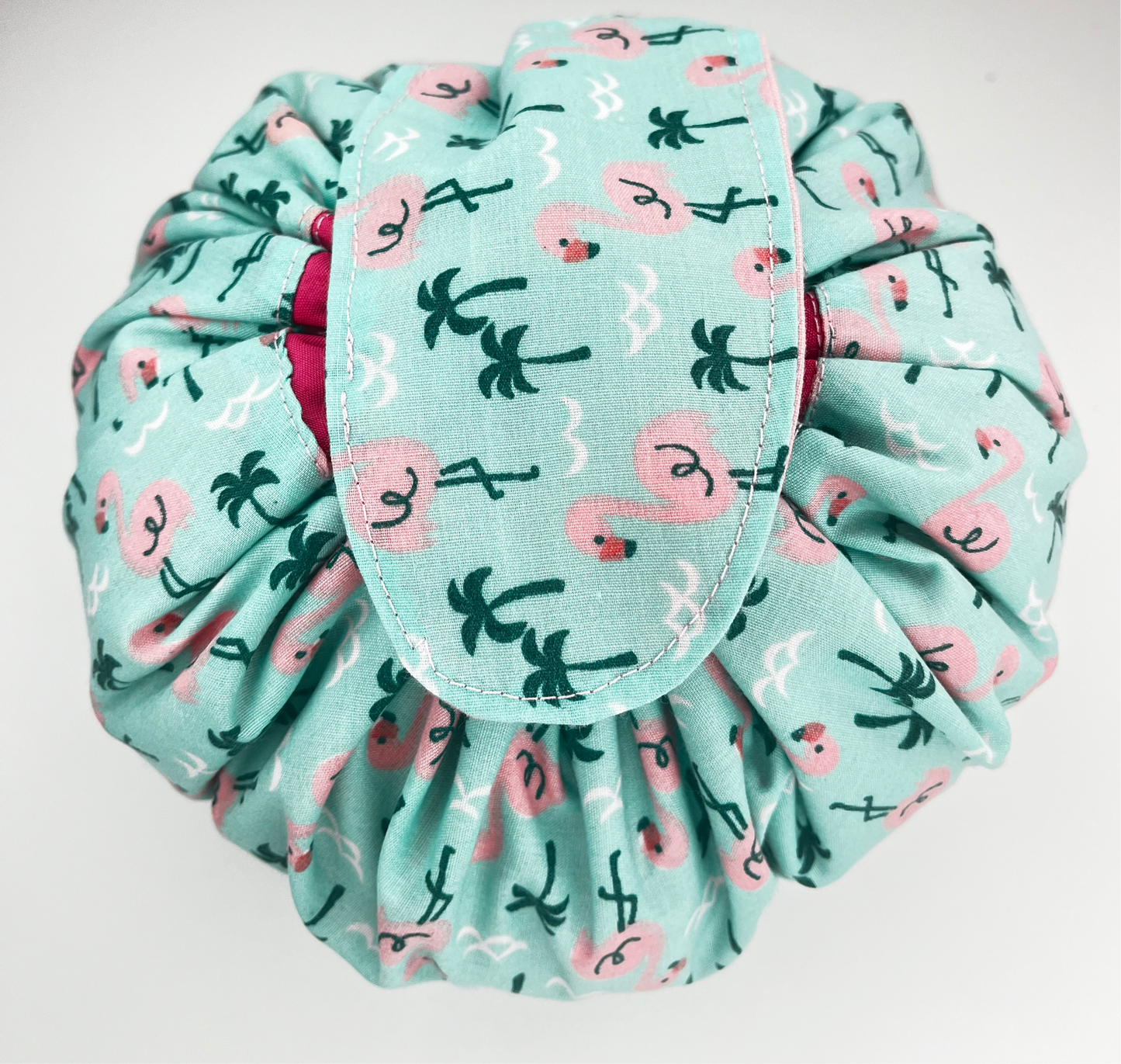 Flamingo drawstring pouch