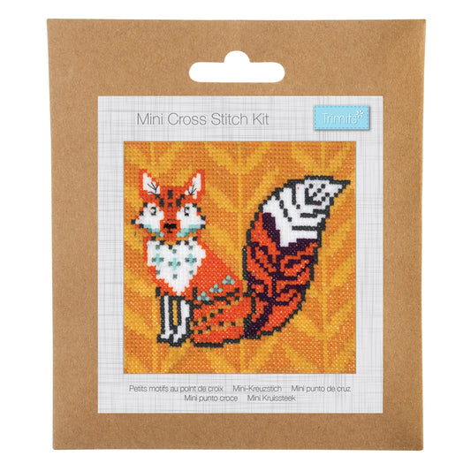 Counted Cross Stitch Kit: Mini: Fox