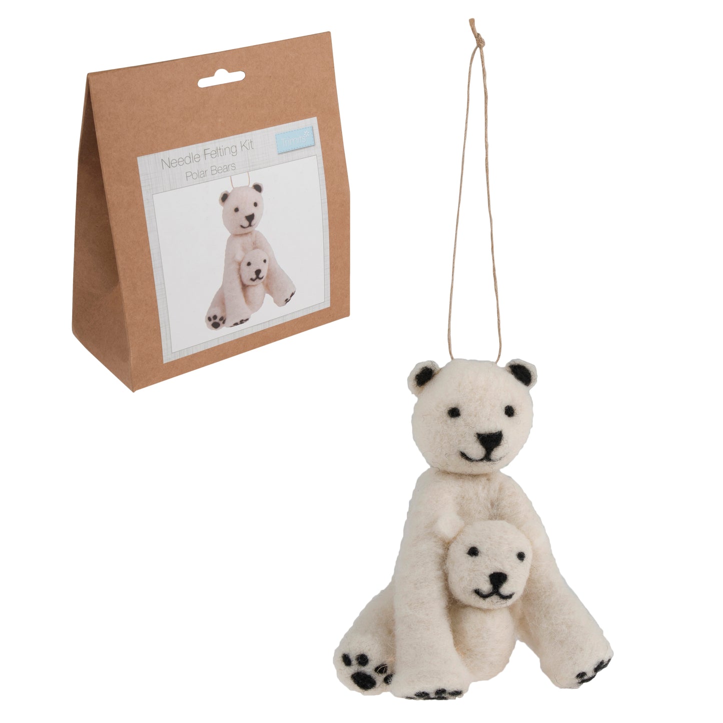 Needle Felting Polar Bears Kit