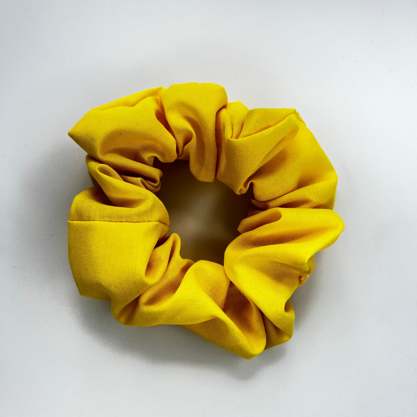 Yellow regular scrunchie