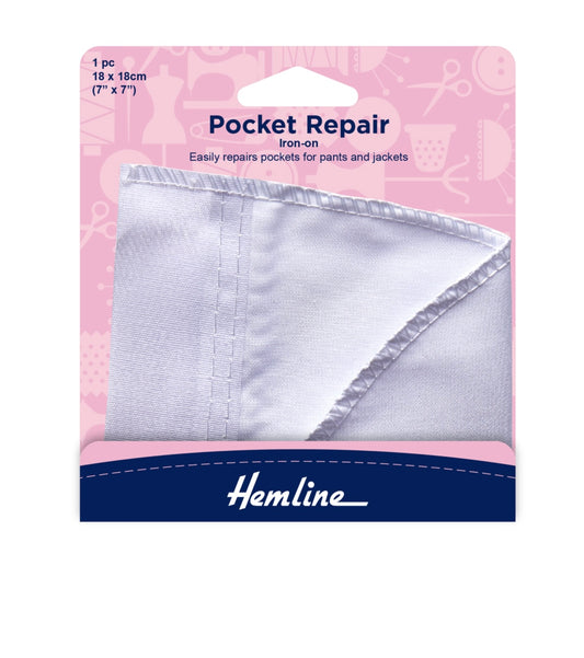 Hemline Iron on Pocket Repair