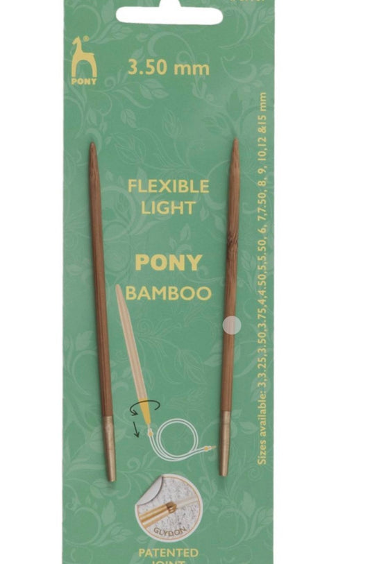 Pony Bamboo Flexible Light Circular Knitting Needles - 14cm 3.5mm