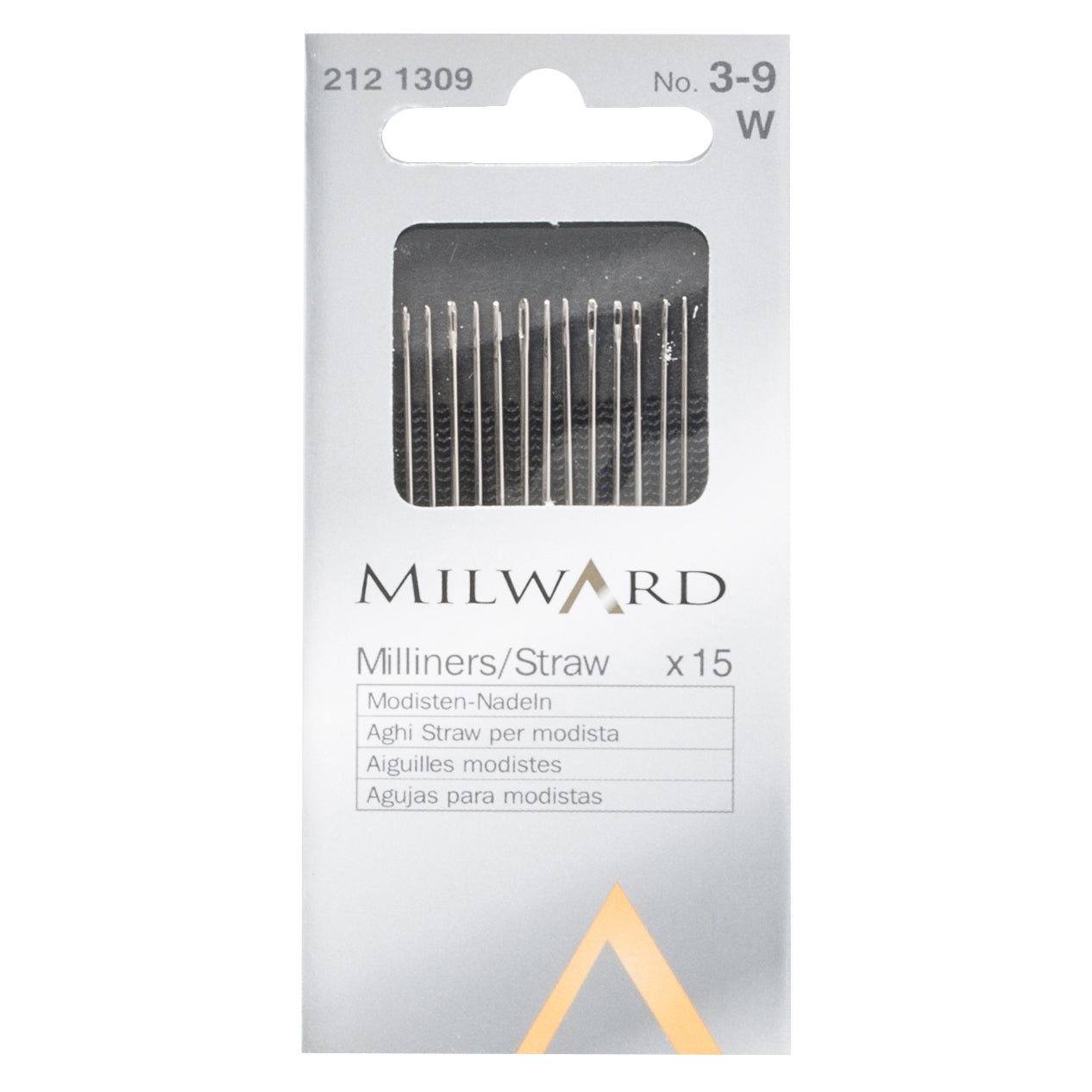 Milward Milliners/Straw Needles - Size 3-9