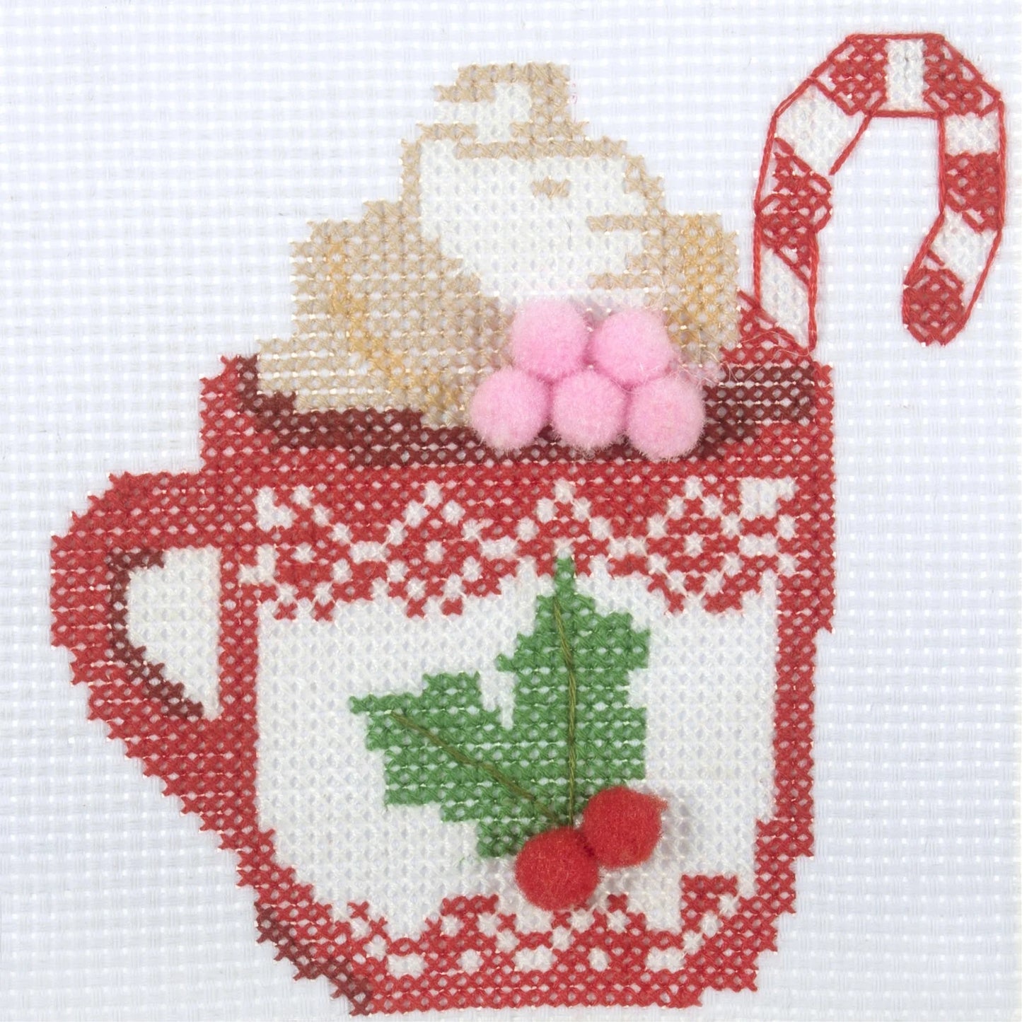 Counted Cross Stitch Kit: Mini: Christmas: Hot Chocolate