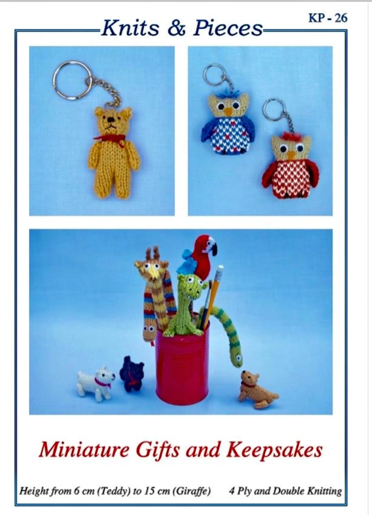 Knits and Pieces KP26 - Miniature gifts and keepsakes / keyrings