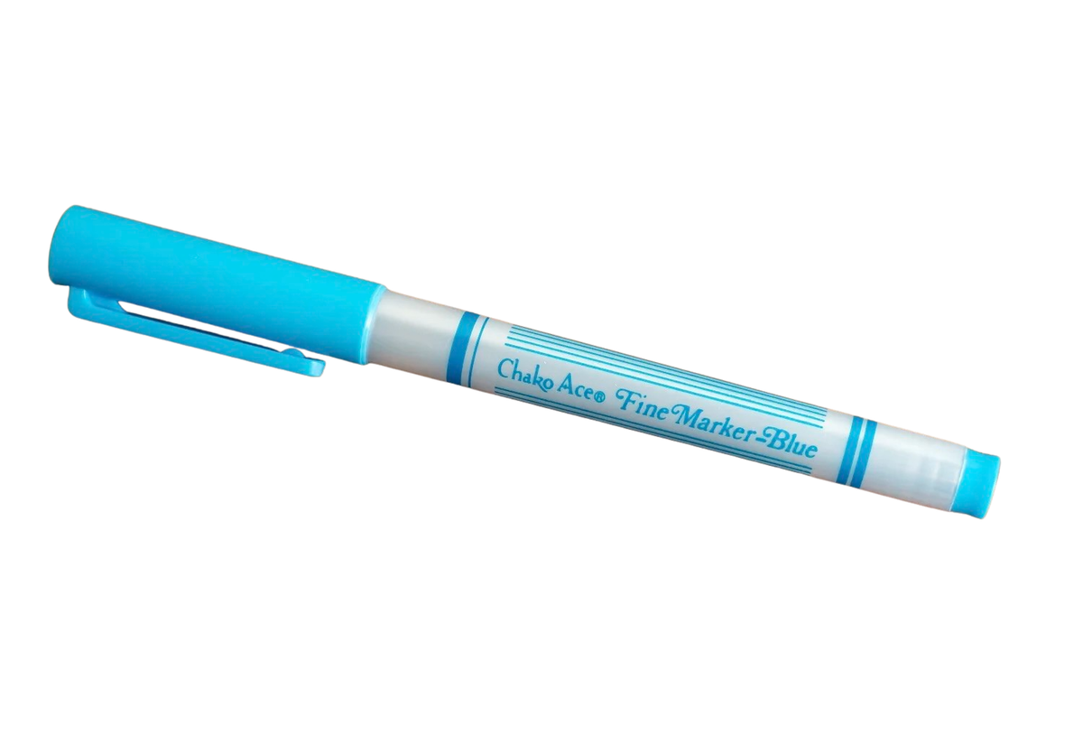 Chako Ace Fine Tip Fabric Marker Pen - Blue