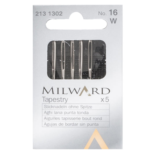 Milward Hand Sewing Needles: Tapestry: No.16: 5 Pieces