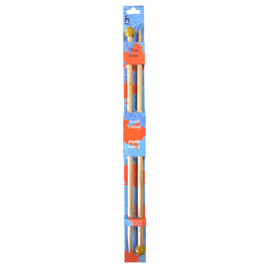 Pony Maple Knitting Needles - 8mm 35cm