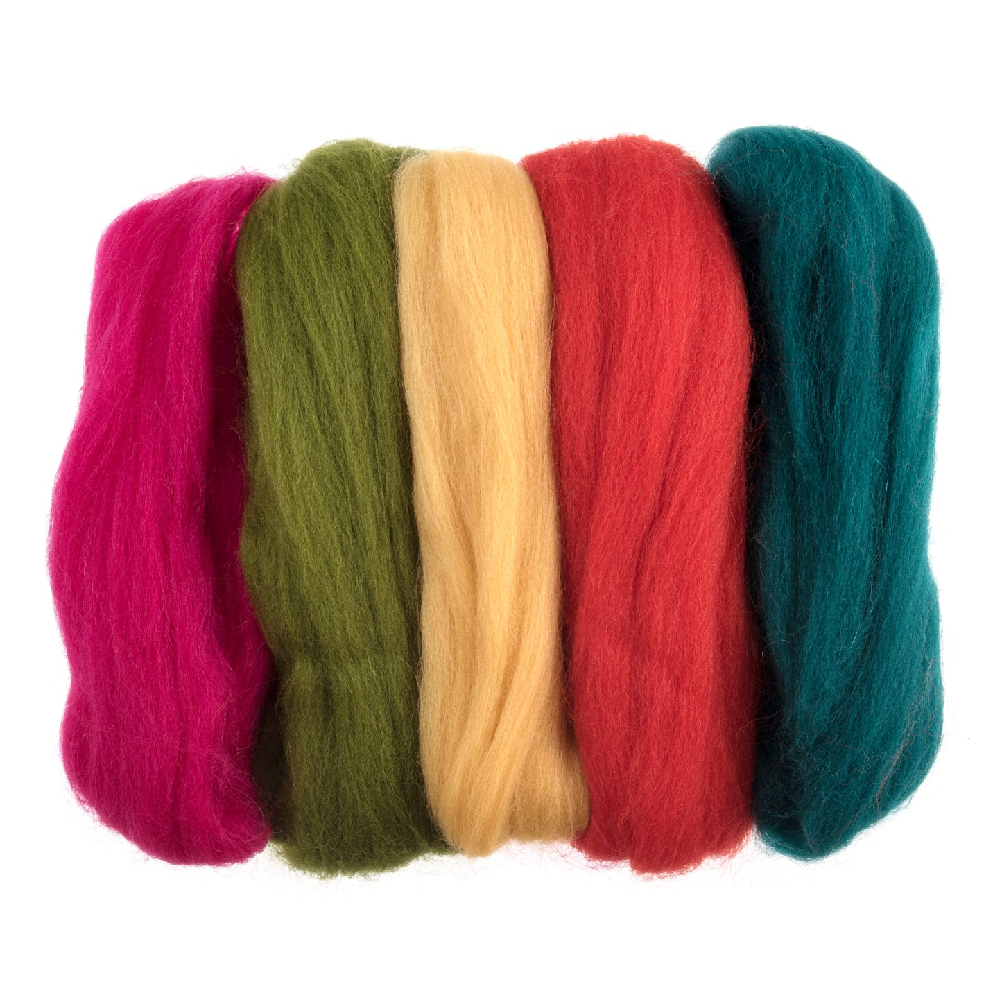 Natural Wool Roving 50g - (assorted colours)