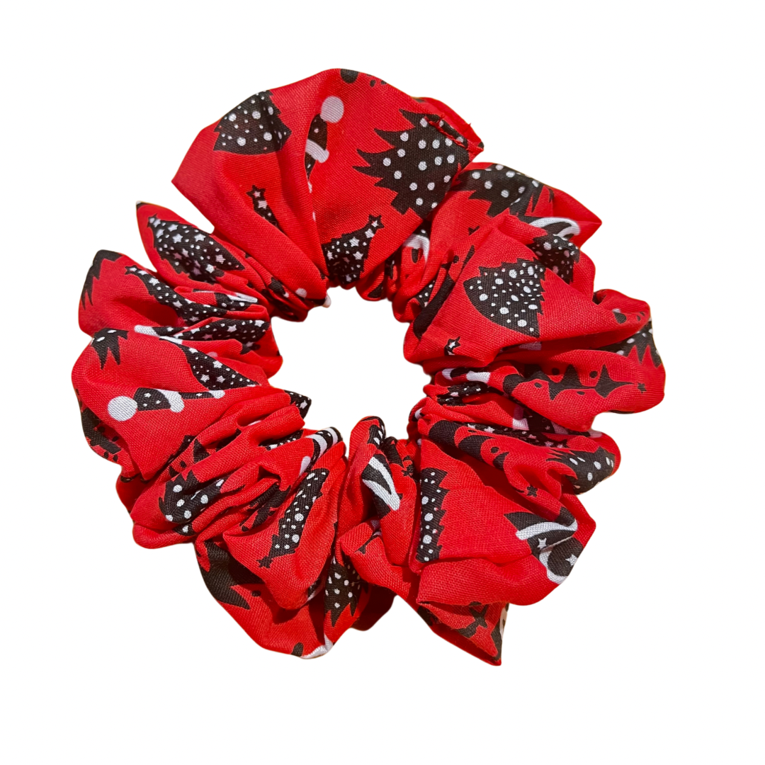 Red Christmas Tree Scrunchie